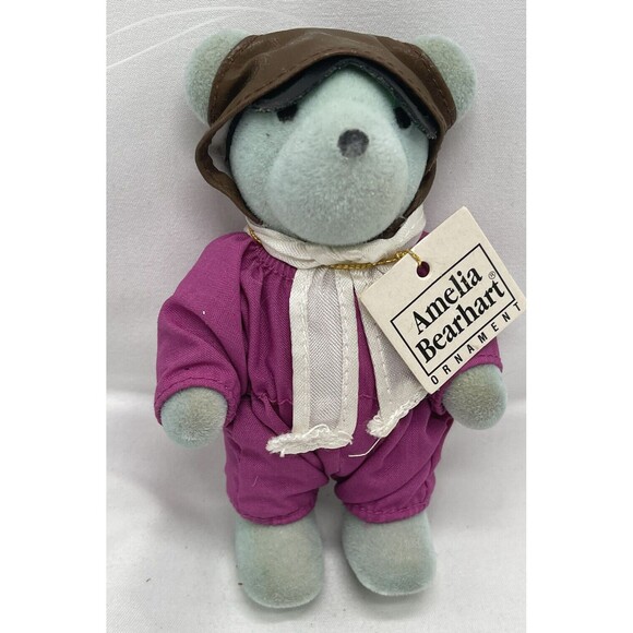 VTG North American Bear Co Amelia Bearhart Figurine 4" Stuffed Animal Ornament - Picture 1 of 8